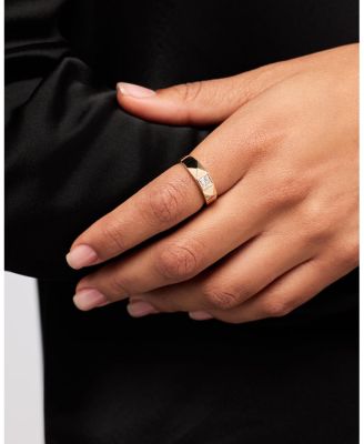 Solid Yellow Gold Lab-Grown Diamond Equinox Ring