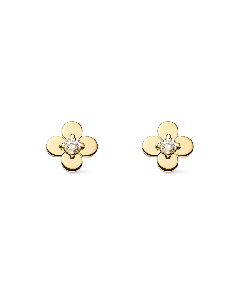 Ana Luisa Solid Yellow Gold Mini Flower Studs