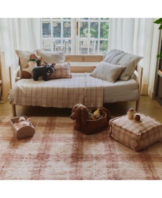 Tartan Handloom Pouf