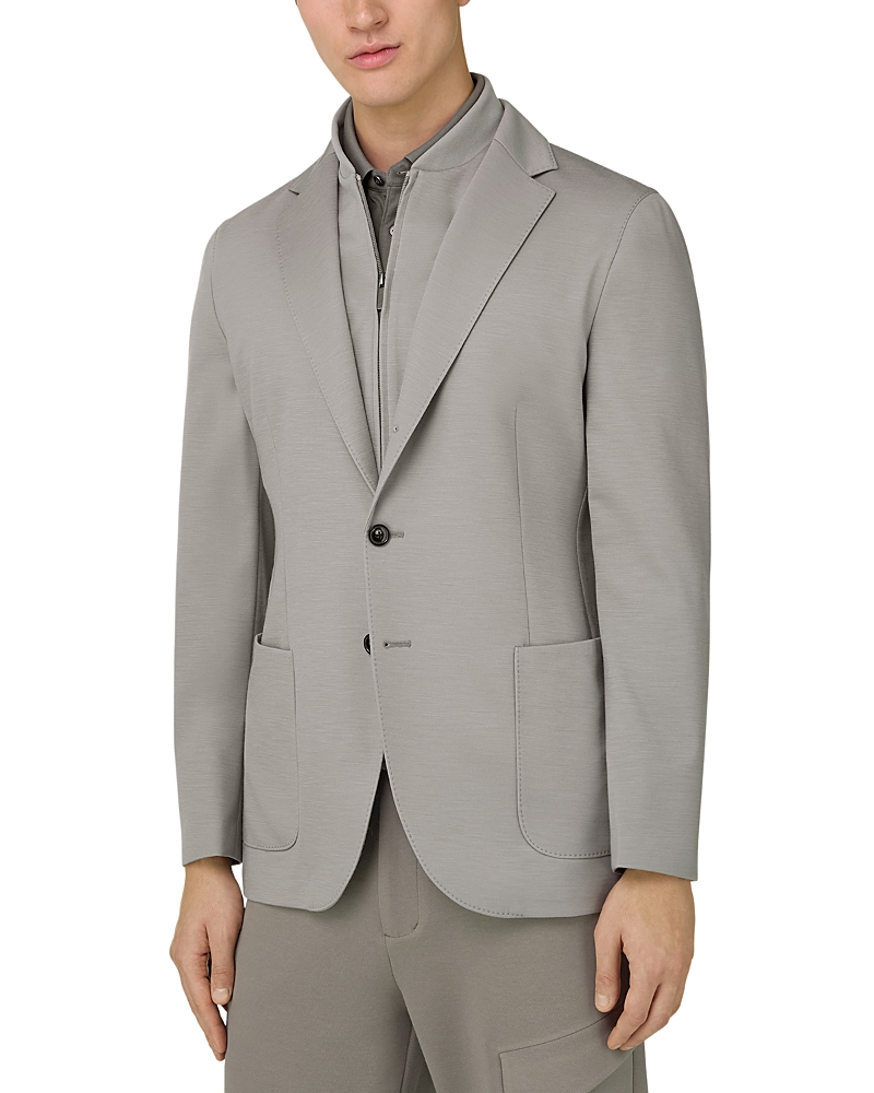Boggi Milano Wool Sweatshirt Jacket