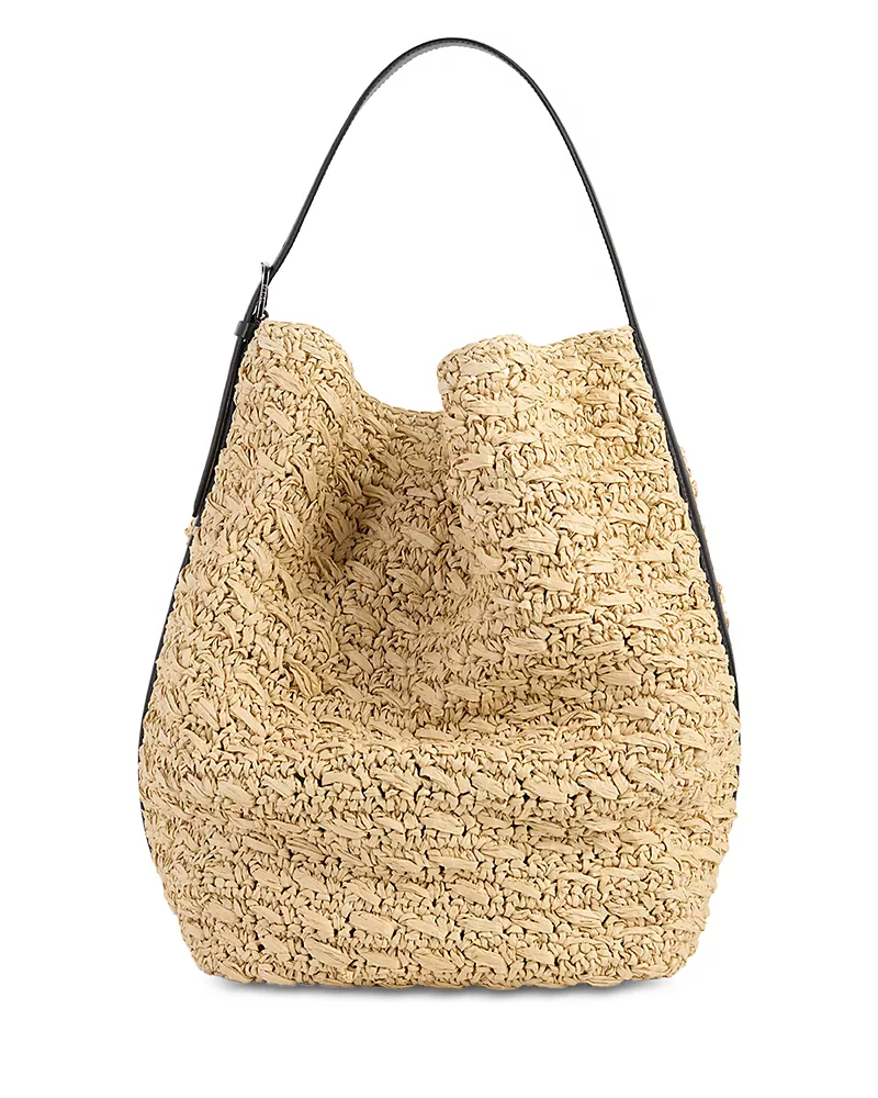 Toteme Woven Paper Raffia Tote Bag