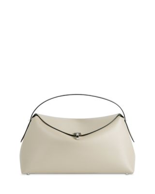 T-Lock Beige Leather Handbag 