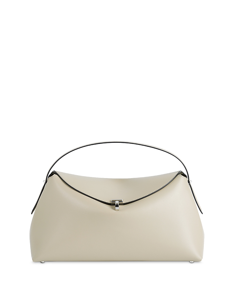 Toteme T-Lock Beige Leather Handbag