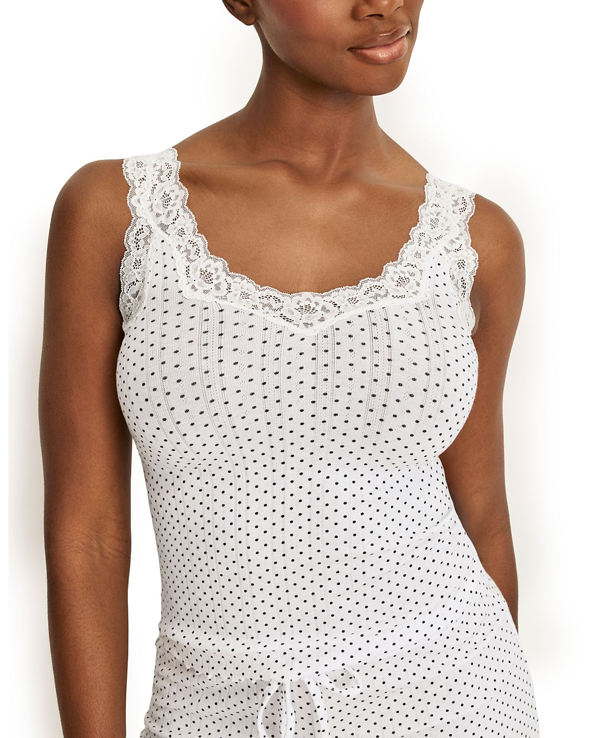 Knix Lace Trim Pointelle Tank Top
