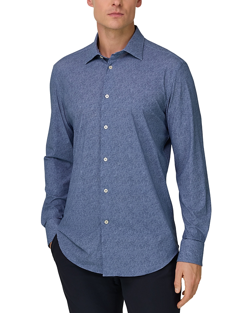 Boggi Milano Slim Fit Stretch Nylon Shirt · XX Large