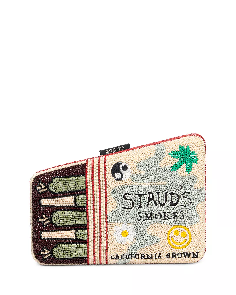 Staud Carmella Beaded Clutch
