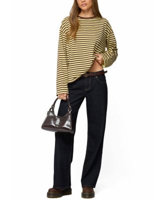 Jodie Oversized Striped Long Sleeve Top