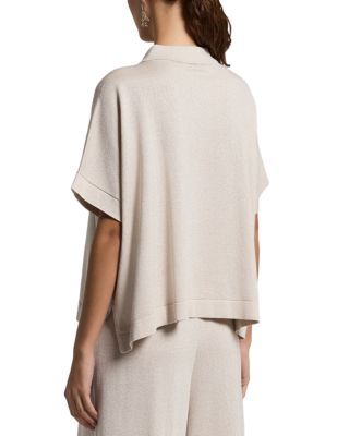 Short Sleeve Polo Sweater