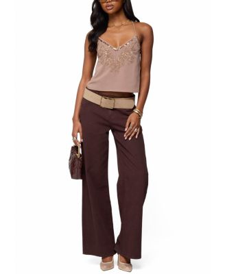 Sorina Embellished V Neck Top