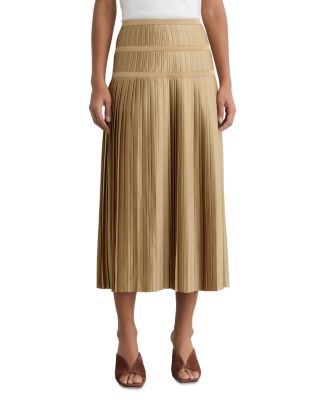 Eva Pleated Midi Skirt