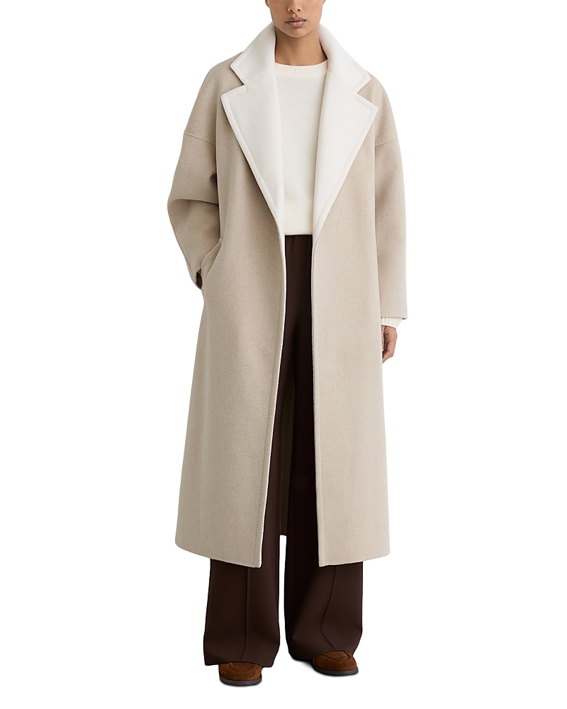 Reiss Marcela Two Tone Blindseam Coat