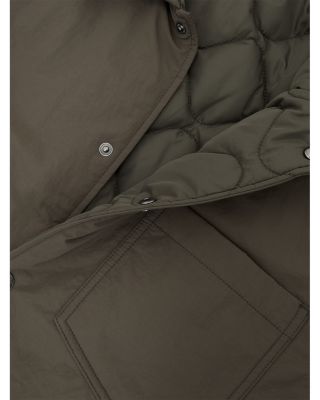 Vasey Long Sleeve Nylon Quilted Overshirt