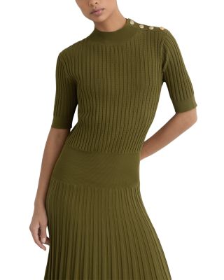 Harriet Short Sleeve Button Knitted Dress