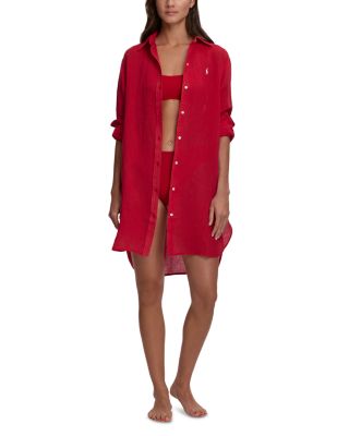 Boyfriend Shirt Swim Cover-Up