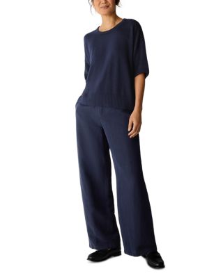 Crewneck Elbow Sleeve Sweater