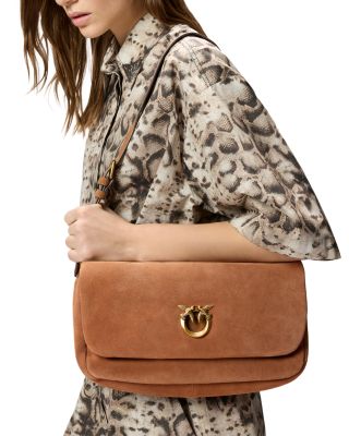 Click Soft Suede Shoulder Bag