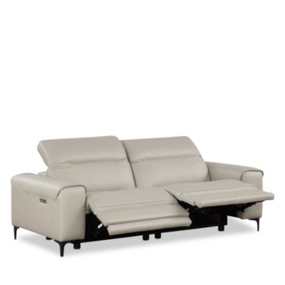 Tacchino Power Reclining Two Piece Leather Sofa