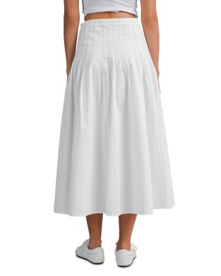 Pleated Midi Skirt