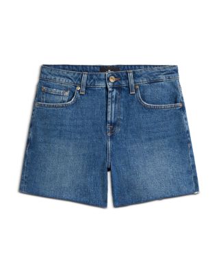 Monroe Long Denim Shorts in Explorer