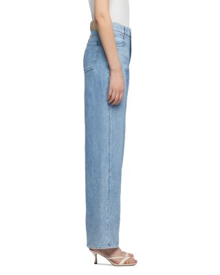 High Rise Stovepipe Straight Jeans in Iris