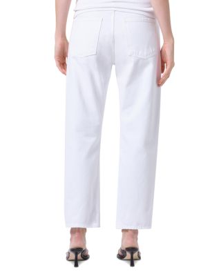 90's Crop Mid Rise Loose Jeans in Marshmallow