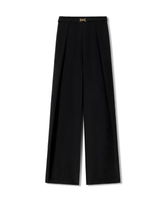  Stretch Heavy-Weight Crepe Wide-Leg Pant