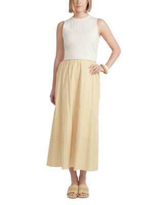 Strip Poplin Skirt 