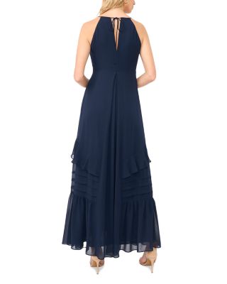 Ruffle Trim Babydoll Maxi Dress
