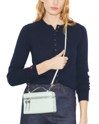 Slim Leather Top Handle Bag