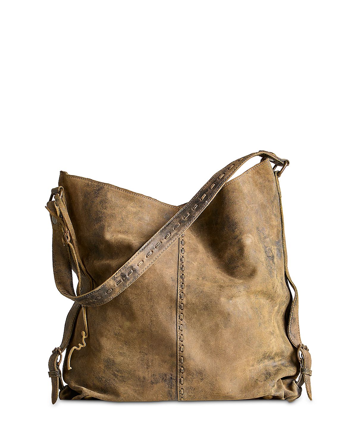 Free People Wtf Dallas Large Distressed Leather Tote Bag