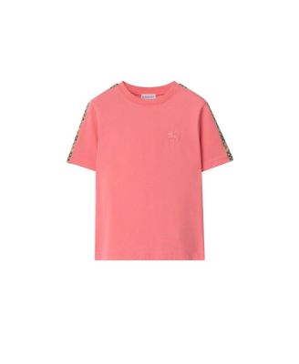 Boys' Check Trim Cotton T-shirt - Little Kid, Big Kid