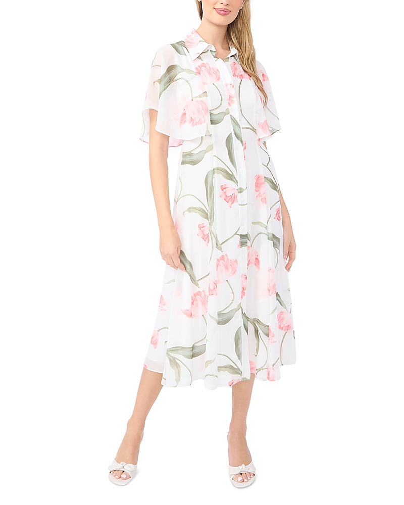 Ted Baker Miriam Flutter Sleeve Midi Dress