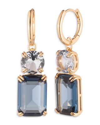 Stone Double Drop Earrings