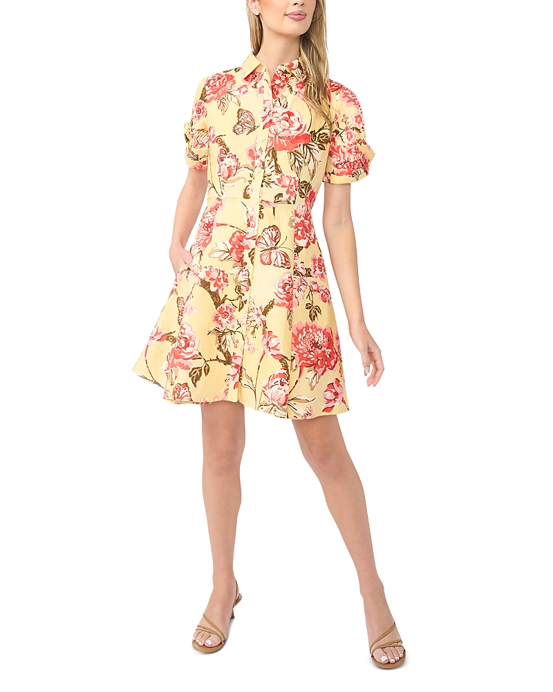Ted Baker Stina Twist Sleeve Flared Mini Dress