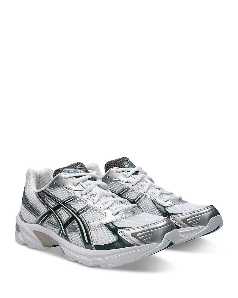 Asics Unisex Gel-1130 Running Sneakers in White/Forest Night