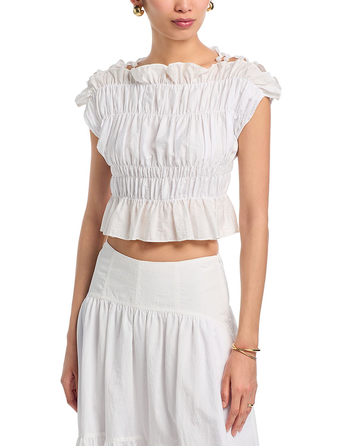Cinq a Sept Evalina Cropped Top