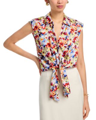 Wildflower Bunch Sleeveless Marianna Top