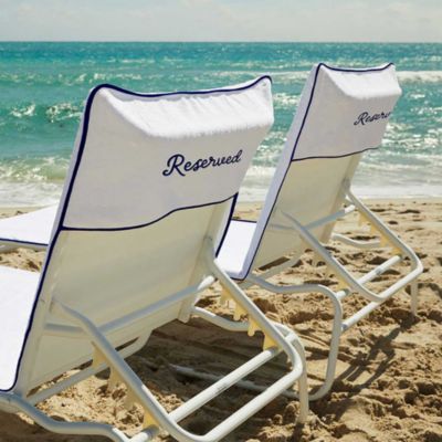 Ducap Reserved Embroidered Lounge Chair Cover