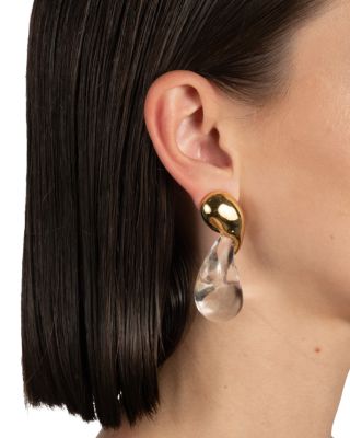 Liquid Lucite Modernist Earrings