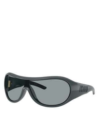 Wrap Around Shield Sunglasses, 133mm