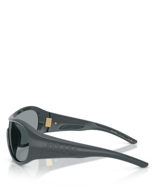 Wrap Around Shield Sunglasses, 133mm