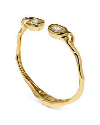 Asterales Floating Cubic Zirconia Cuff Bracelet 