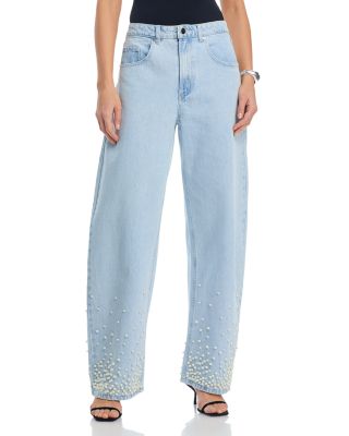 Pearl High Rise Wide Leg Jeans in Sulphur Spring