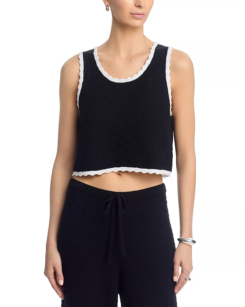French Connection Teddy Diamond Knit Cami