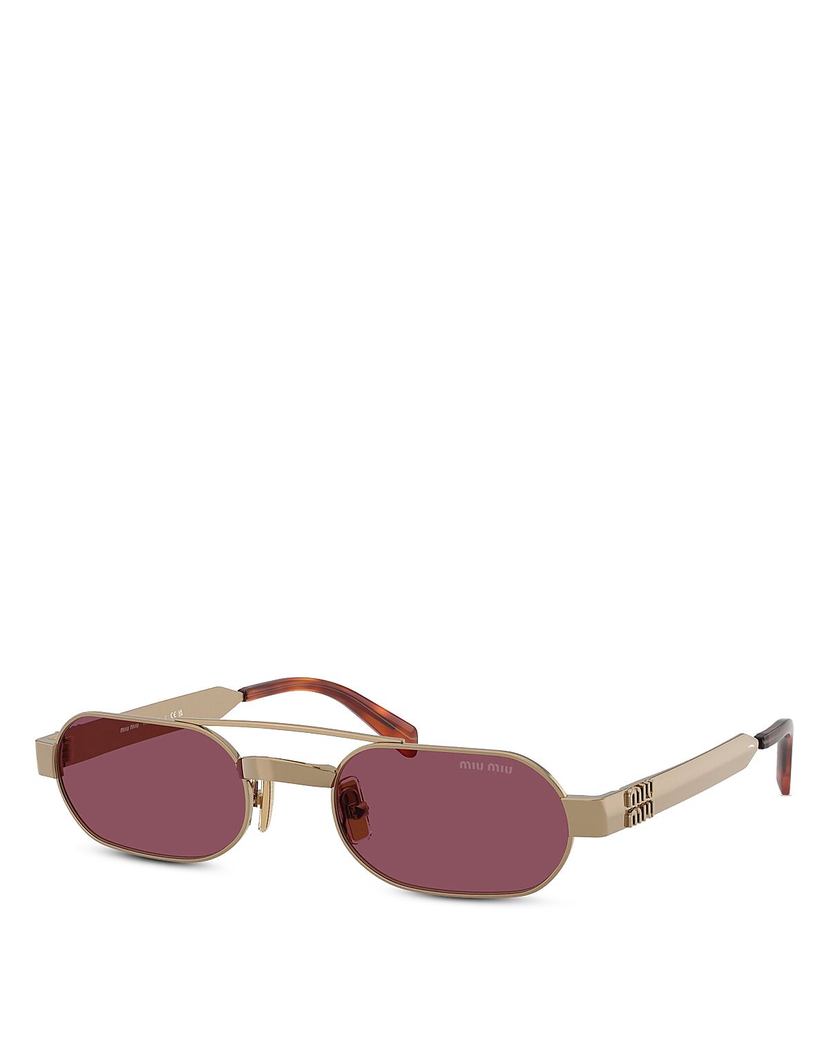 Miu Miu Oval Sunglasses, 52mm