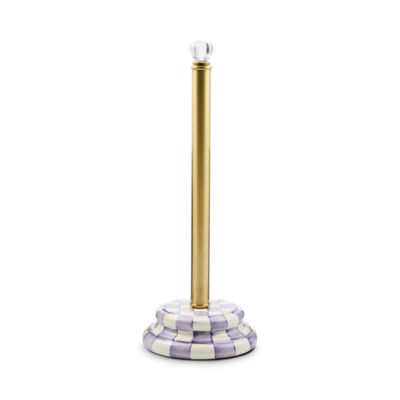 Violet Check Toilet Tissue Storage