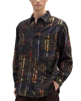 Skyler Printed Button Front Shirt