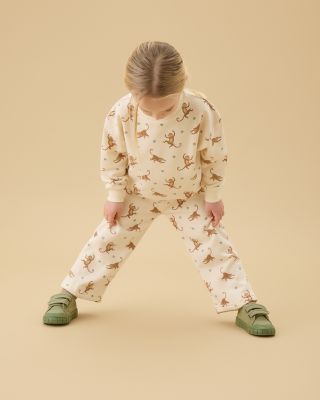Unisex Monkey Print Sweatshirt & Jogger Set - Baby