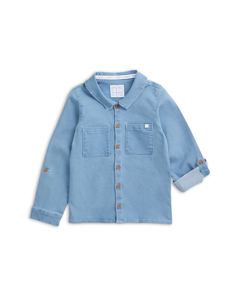 Mori Kids' Unisex Everyday Denim Jacket - Baby In Blue