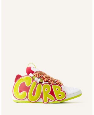  Unisex Curb Patch Sneakers In Leather